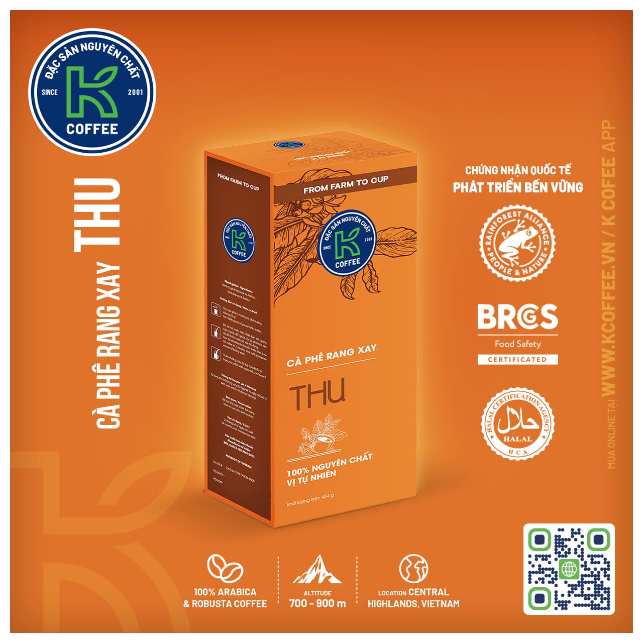 CÀ PHÊ K THU 454 G