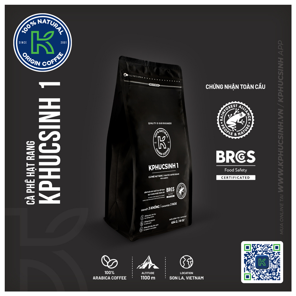 CÀ PHÊ HẠT KPHUCSINH 1 454 G