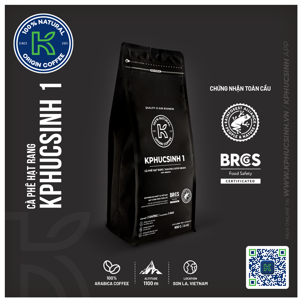CÀ PHÊ HẠT KPHUCSINH 1 908 G