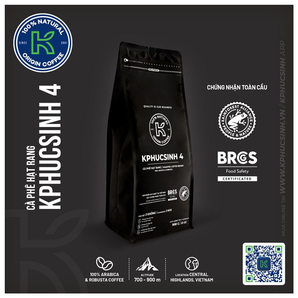 CÀ PHÊ HẠT KPHUCSINH 4 908 G
