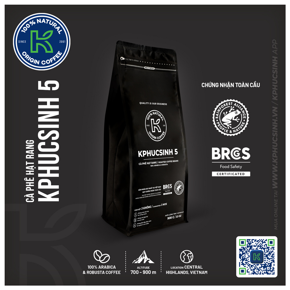 CÀ PHÊ HẠT KPHUCSINH 5 908 G