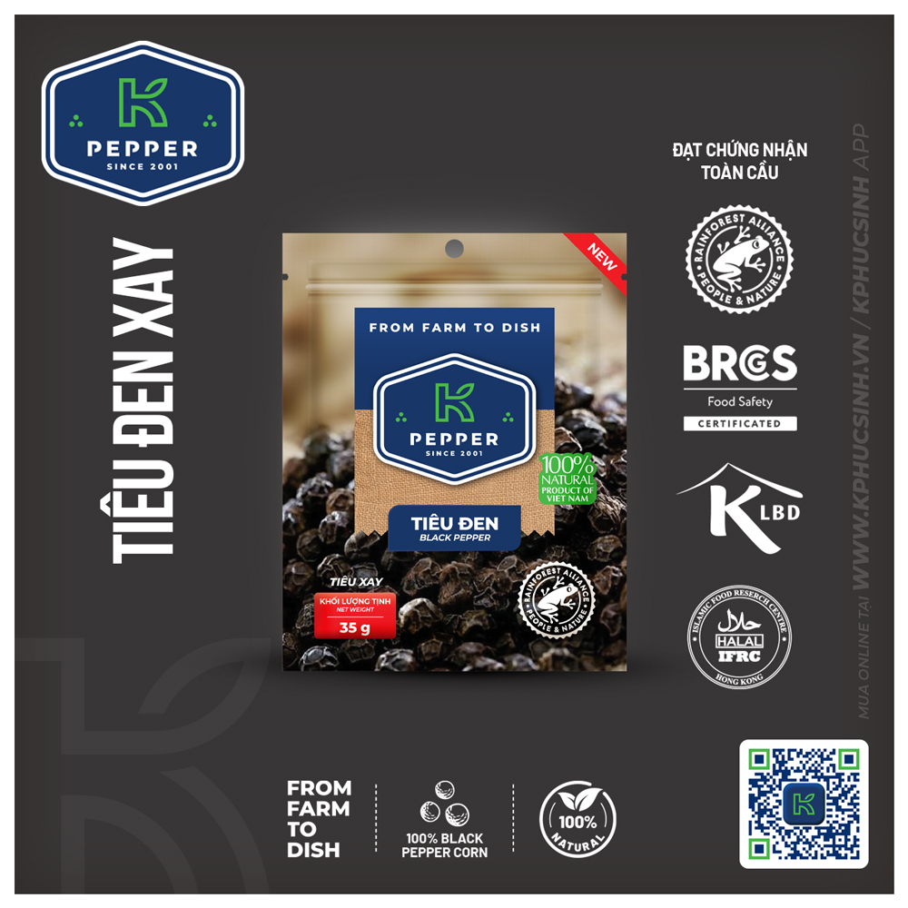 TIÊU ĐEN XAY K PEPPER 35 G