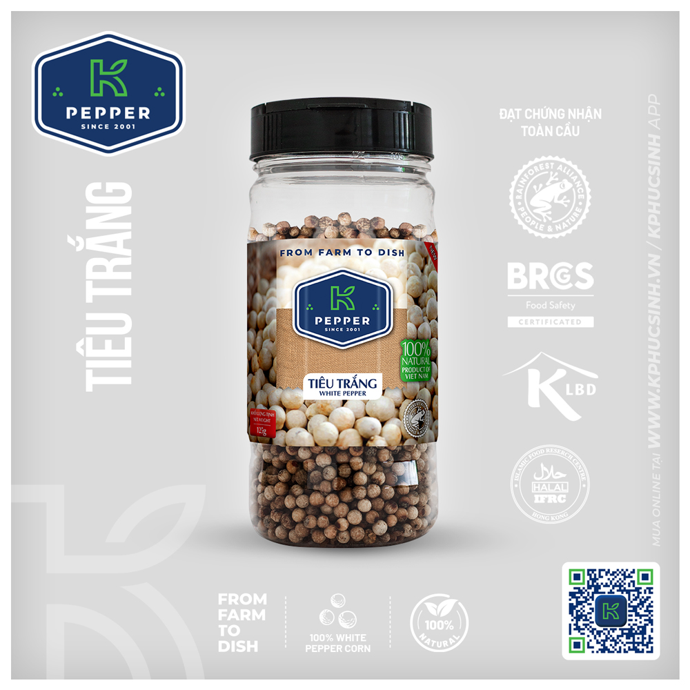 TIÊU TRẮNG K PEPPER 125 G