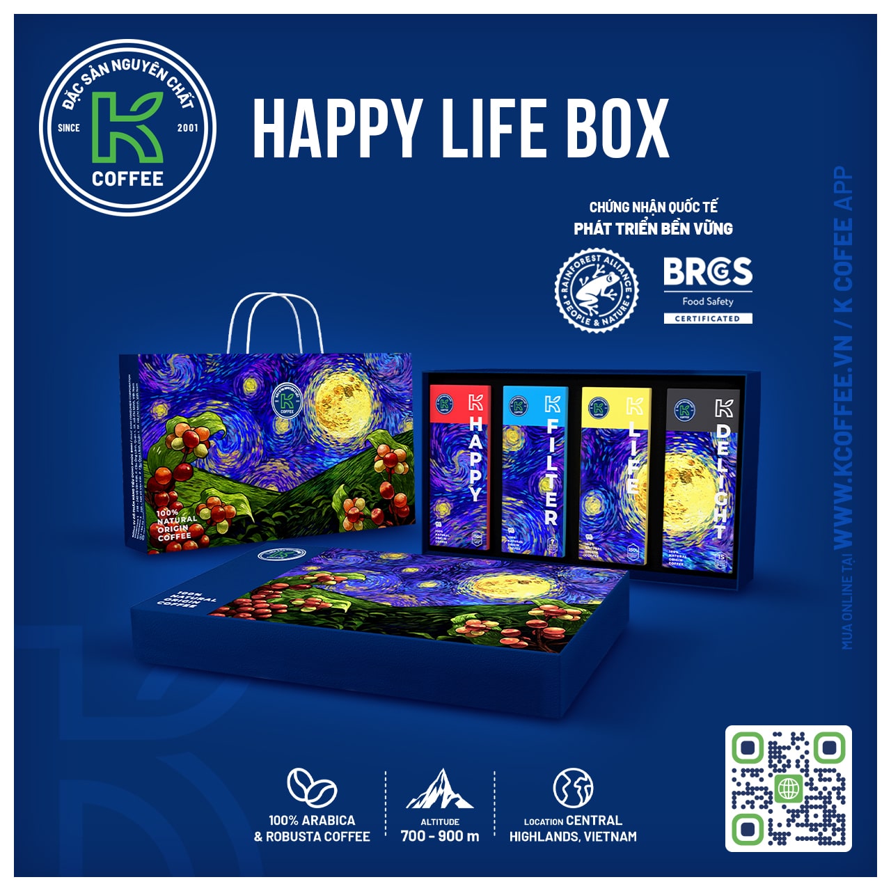 HỘP HẠNH PHÚC - HỘP QUÀ TẶNG CÀ PHÊ