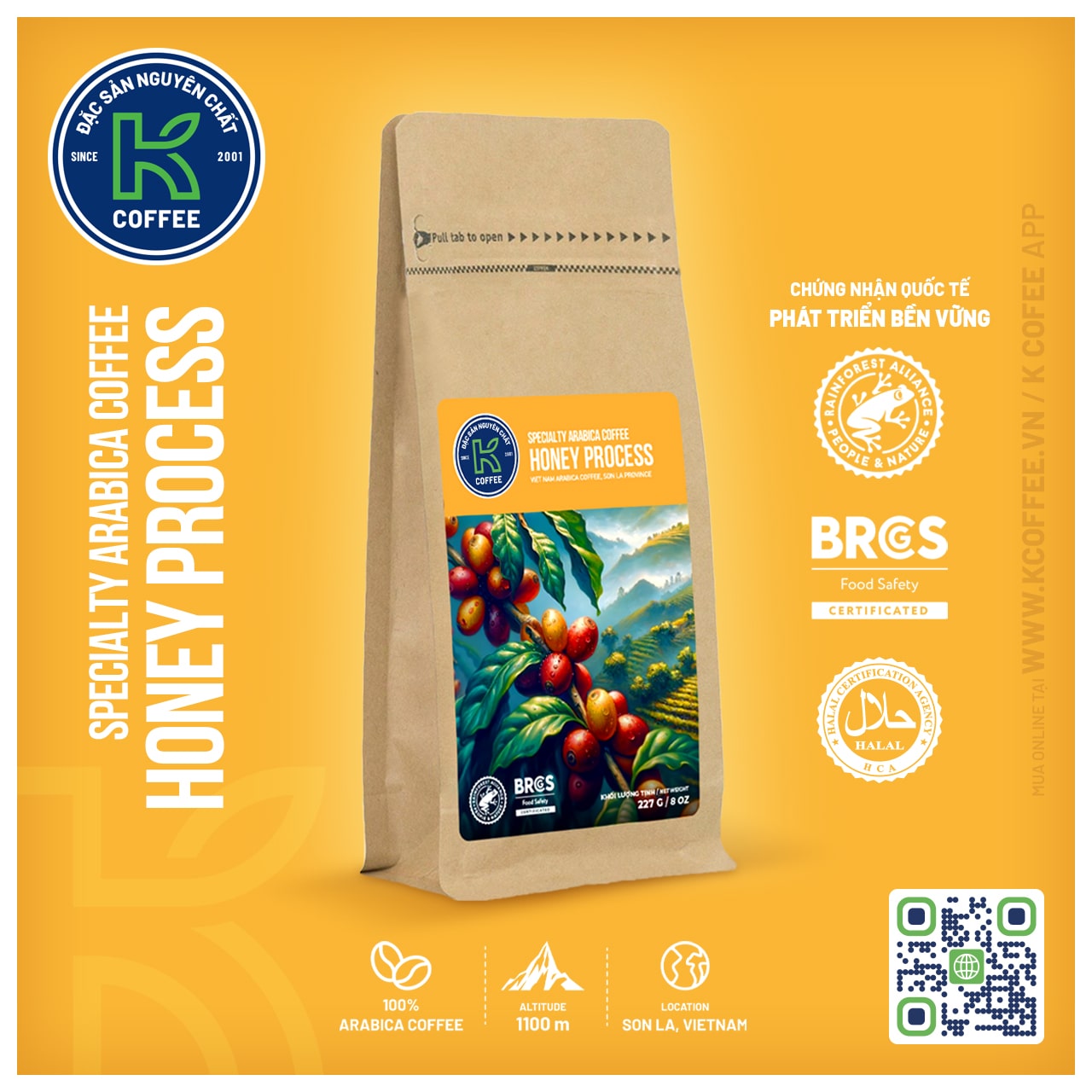 CÀ PHÊ SPECIALTY HONEY PROCESS 227 G