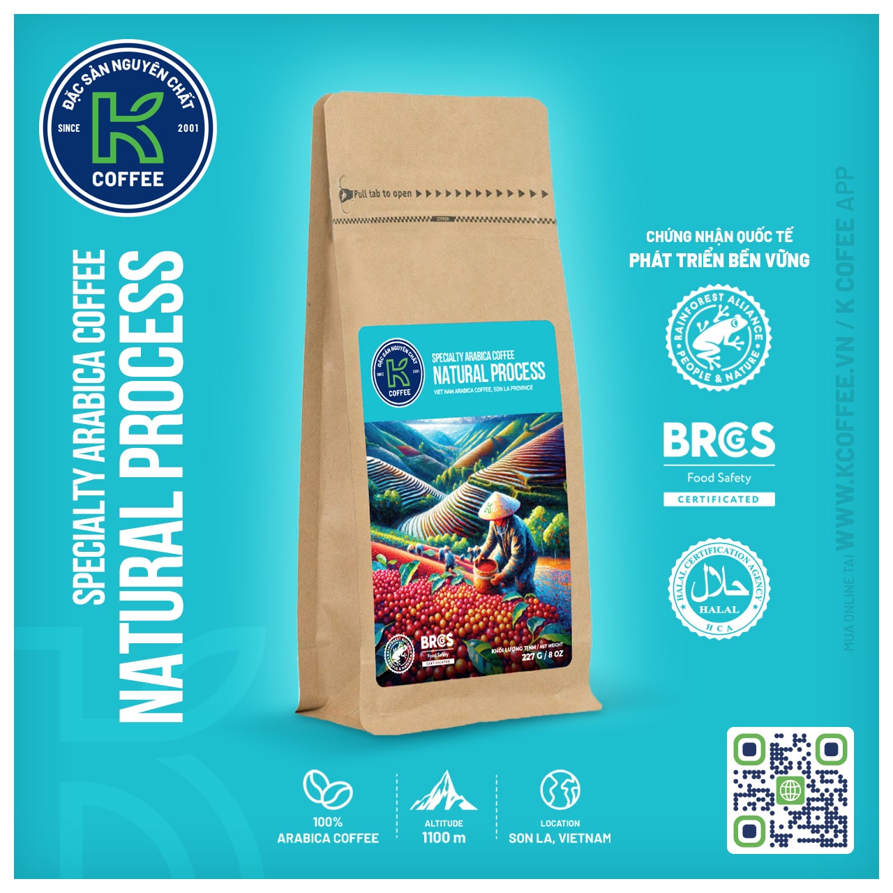 CÀ PHÊ SPECIALTY NATURAL PROCESS 227 G