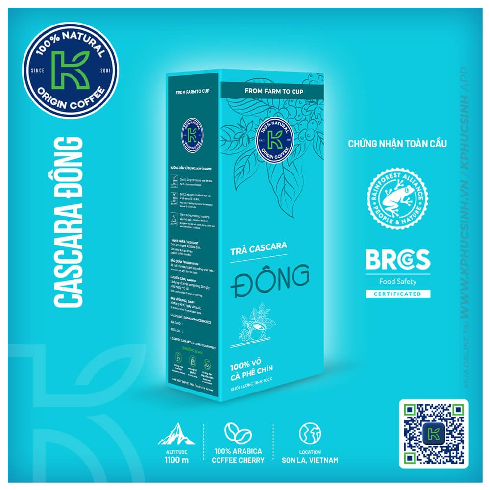 TRÀ CASCARA ĐÔNG 100 G