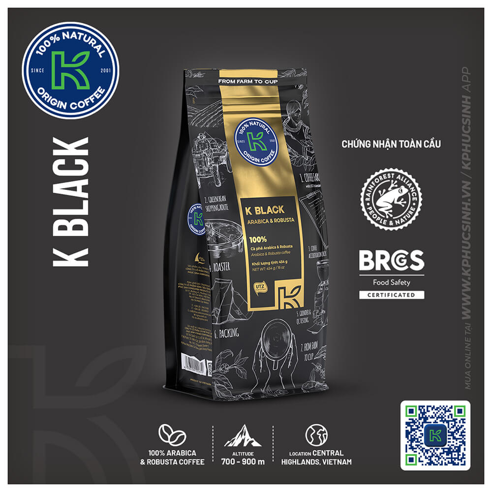 CÀ PHÊ K BLACK 454 G