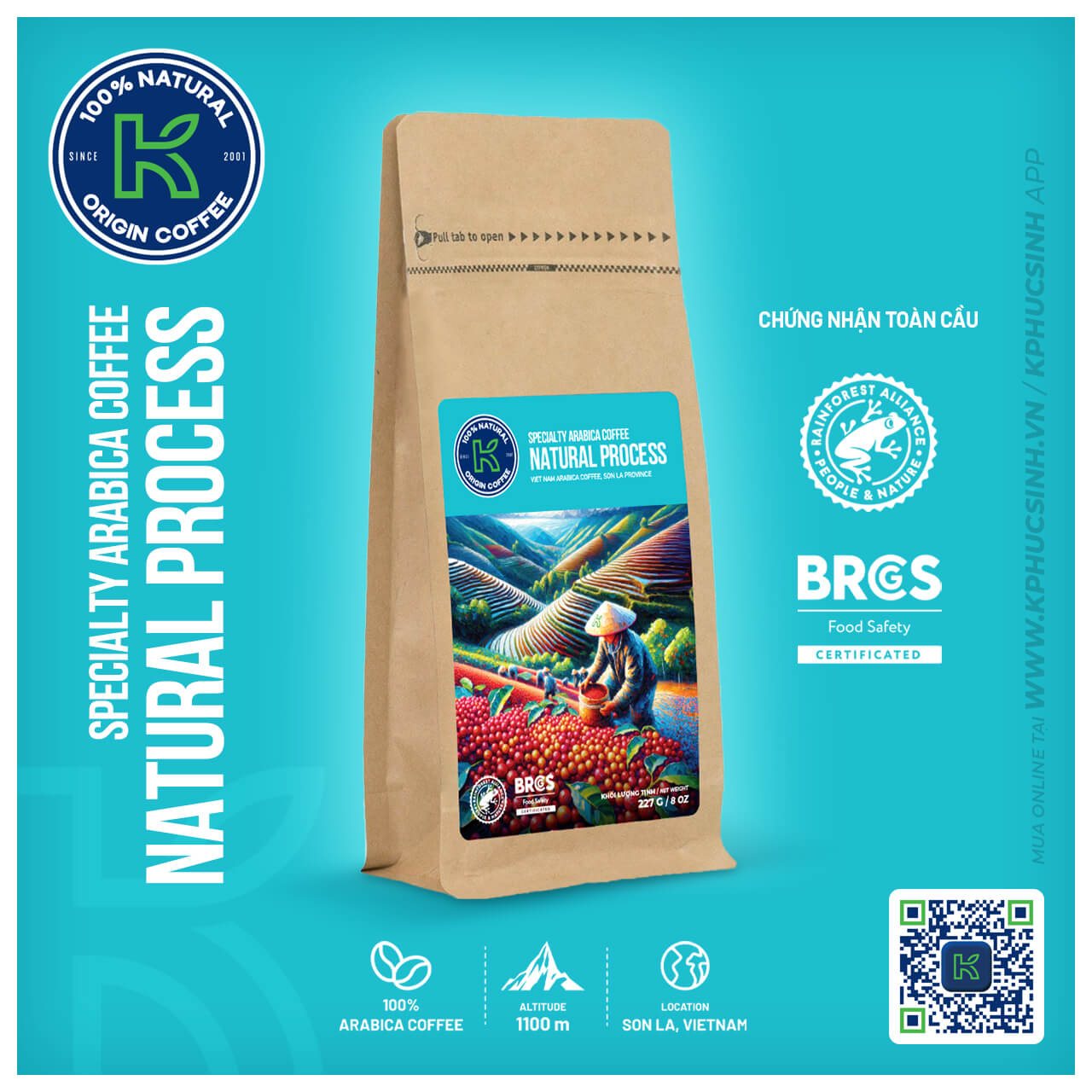 CÀ PHÊ SPECIALTY NATURAL PROCESS 227 G