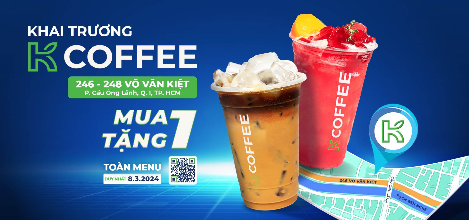 [08.03.2024] TỪNG BỪNG KHAI TRƯƠNG K COFFEE 246 - 248 VÕ VĂN KIỆT 
