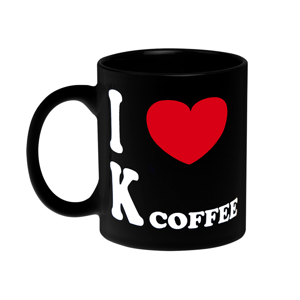 LY SỨ  I LOVE K COFFEE MÀU ĐEN