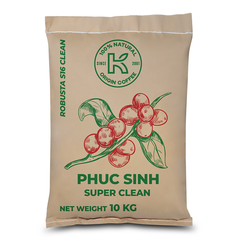 HẠT CÀ PHÊ PHUCSINH SUPER CLEAN 10KG
