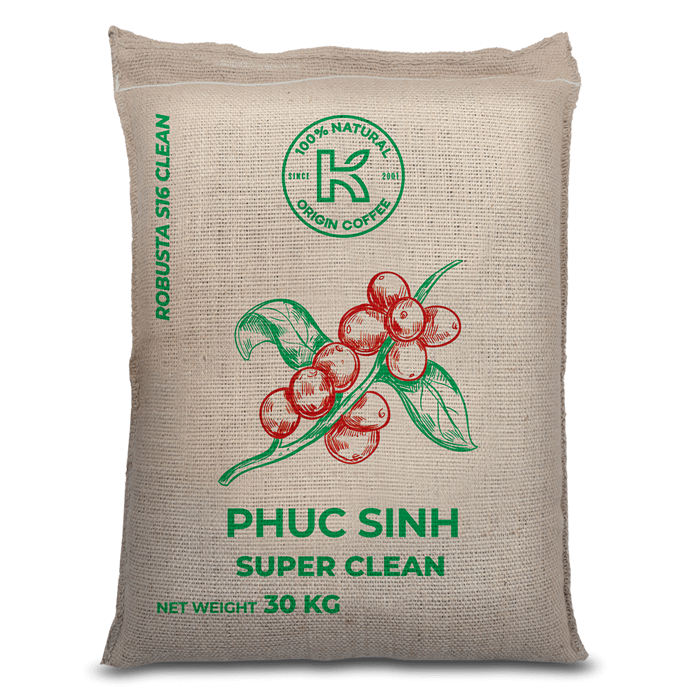 HẠT CÀ PHÊ PHUCSINH SUPER CLEAN 30KG