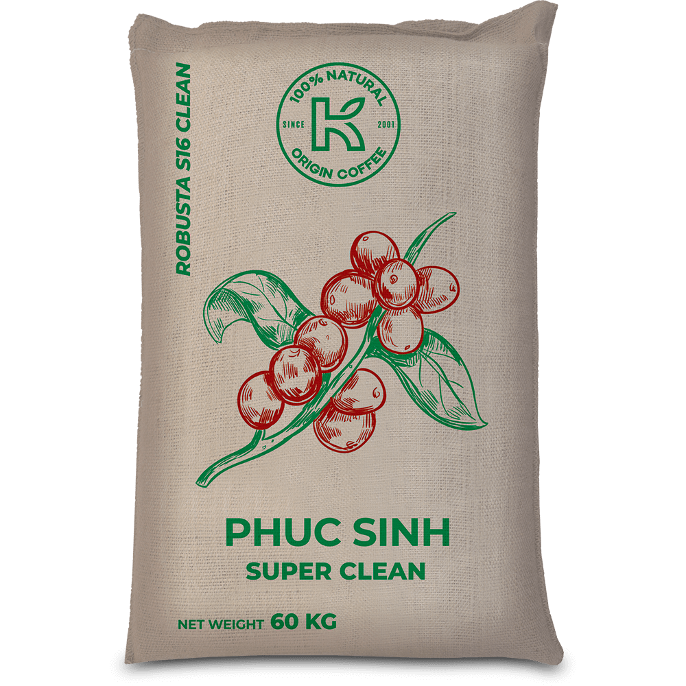 HẠT CÀ PHÊ PHUCSINH SUPER CLEAN 60KG