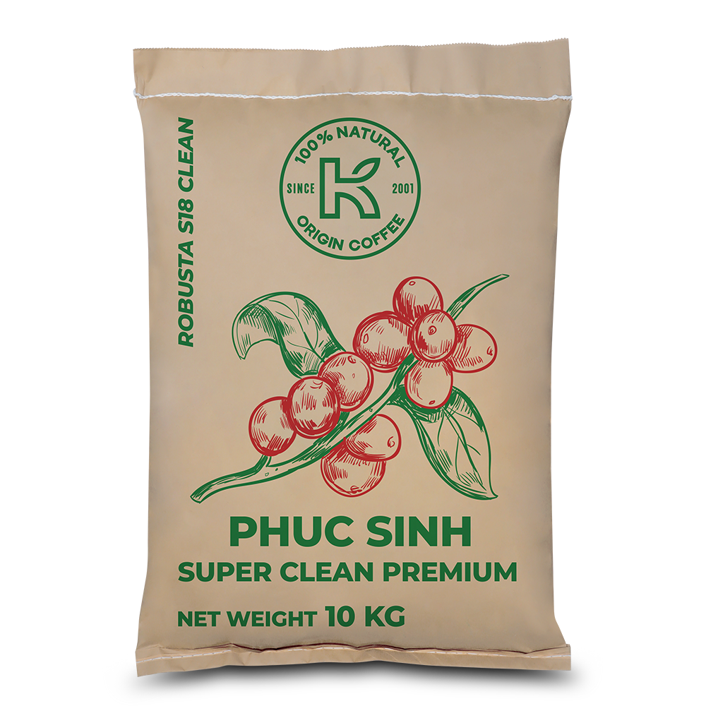 HẠT CÀ PHÊ PHUCSINH SUPER CLEAN PREMIUM 10KG