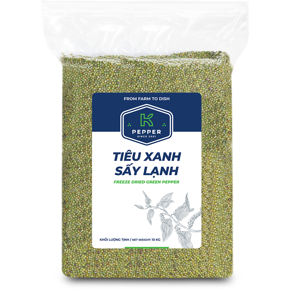 TIÊU XANH SẤY LẠNH - 10KG