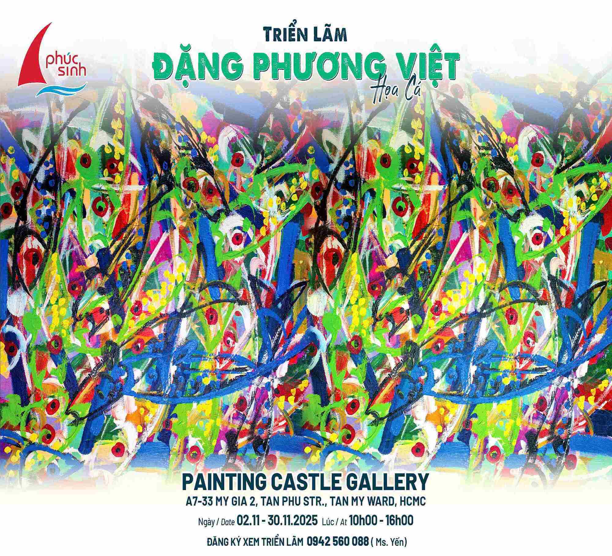 PAITING CASTLE TỔ CHỨC TRIỂN LÃM "HỌA CÁ" CỦA HỌA SĨ ĐẶNG PHƯƠNG VIỆT