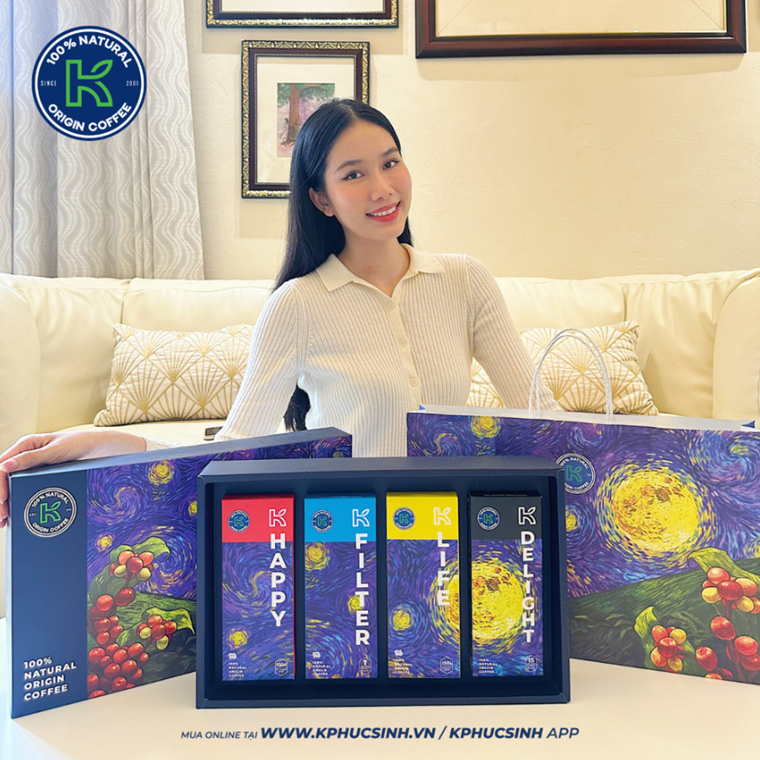 Quà Tết K Coffee gửi trao lời chúc sức khỏe, hạnh phúc đến mọi nhà