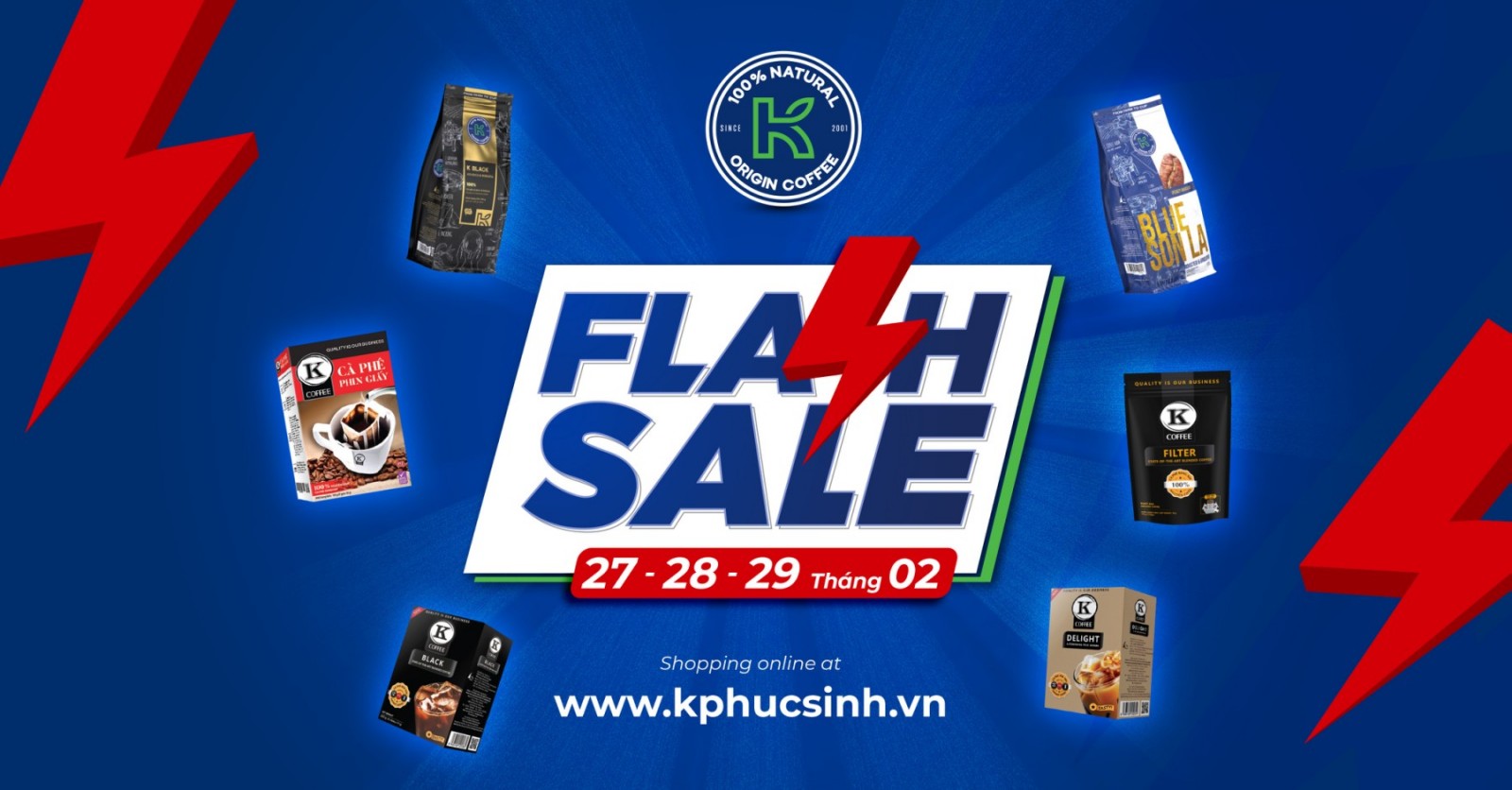 K COFFEE MINI FLASH SALE THÁNG 2