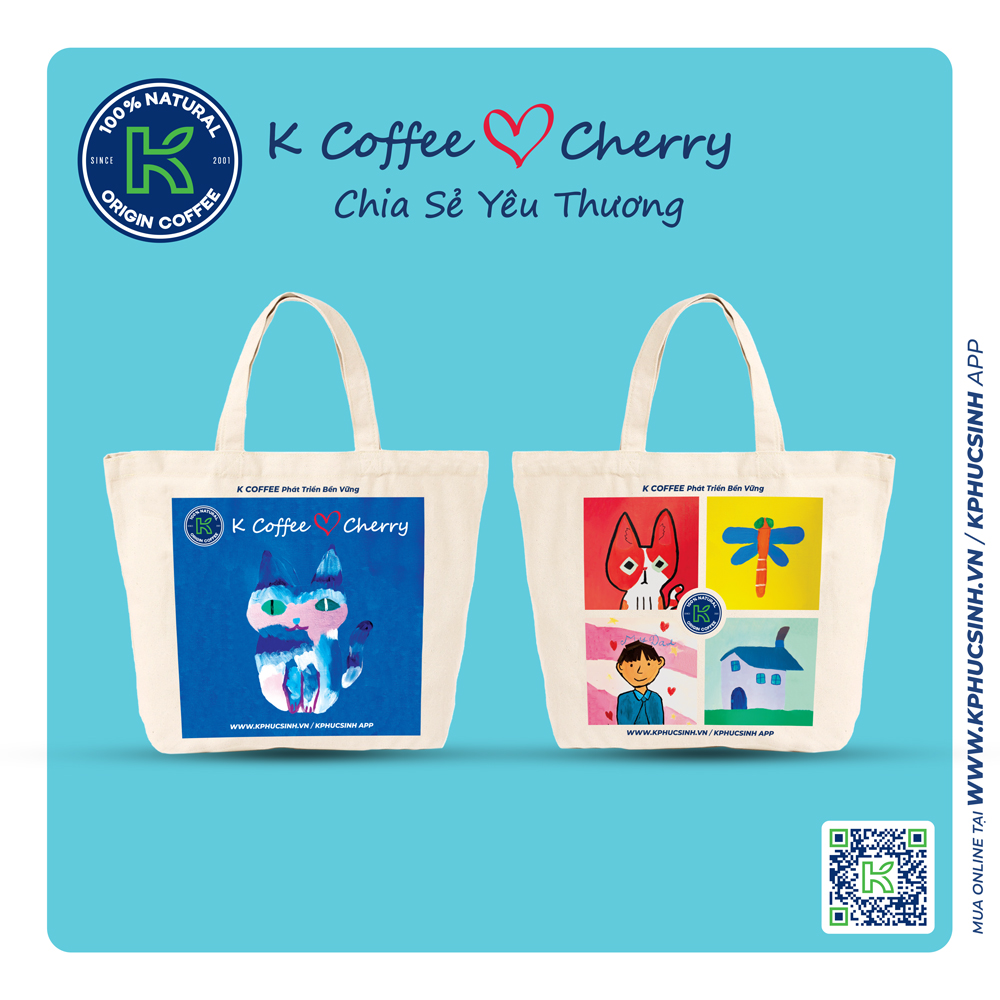 "MÈO TRỪU TƯỢNG" K COFFEE♥️CHERRY CANVAS