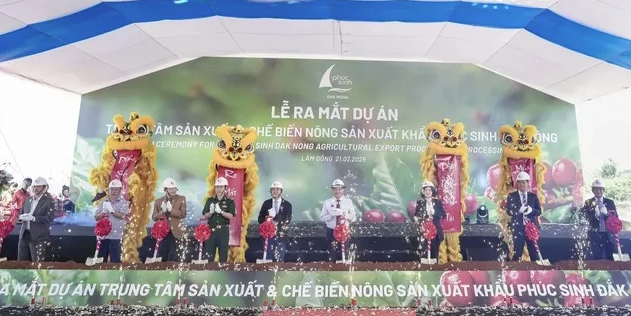 Phúc Sinh ra mắt Trung tâm sản xuất và chế biến nông sản xuất khẩu