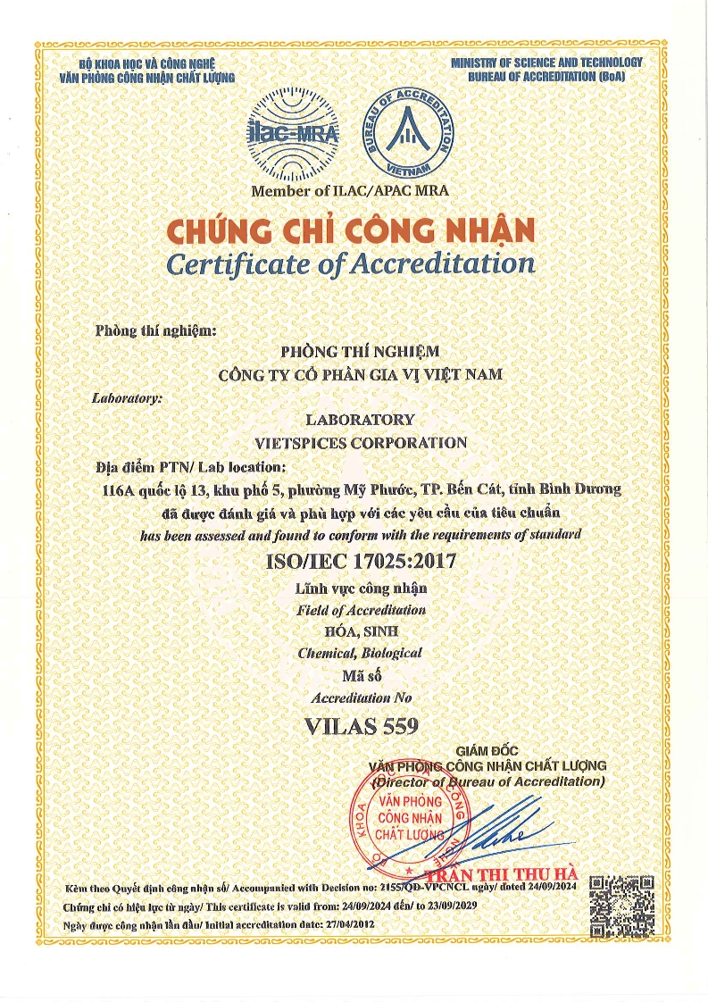 13. ISO.IEC 17025 - Vietspices Corp