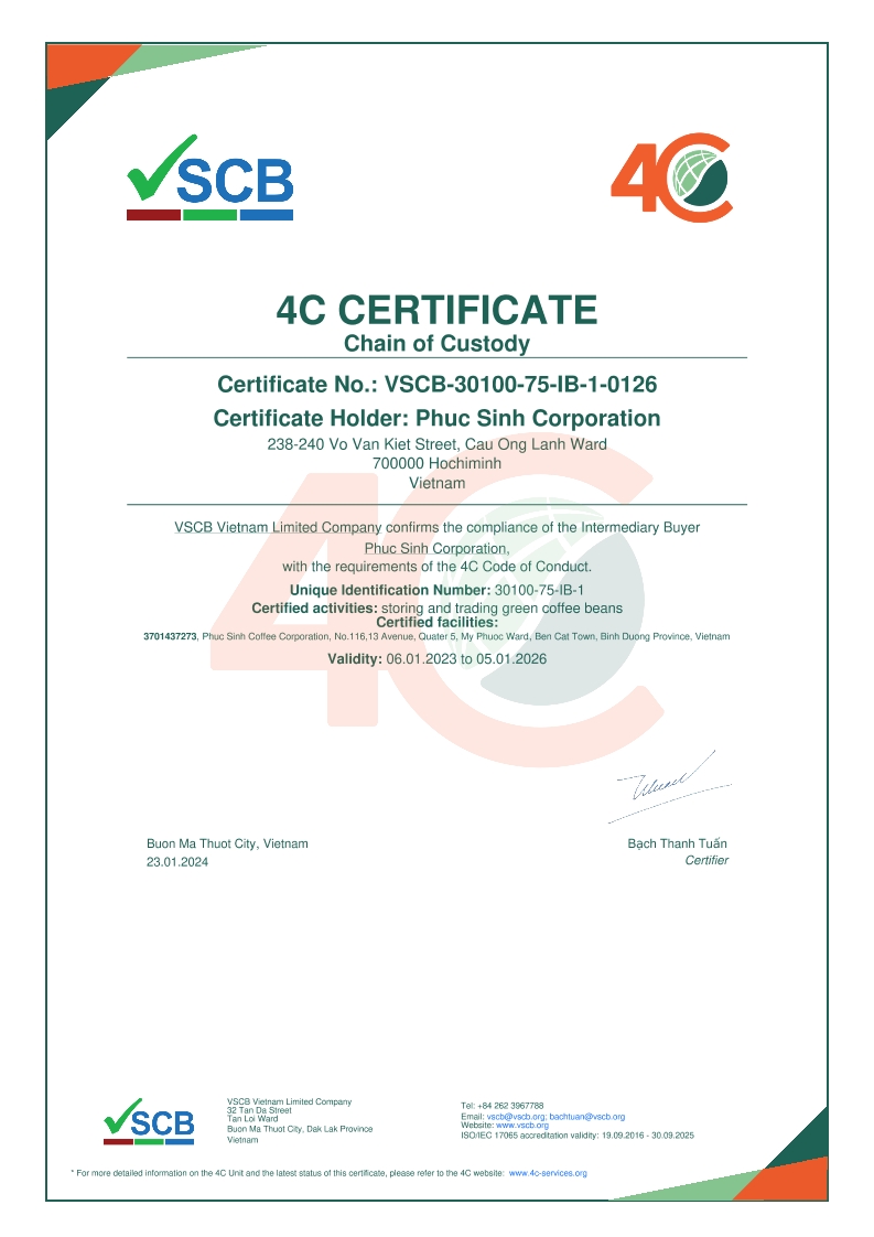 5. 4C CERTIFICATE COC