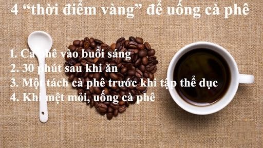 4 “thời điểm vàng” để uống cà phê 